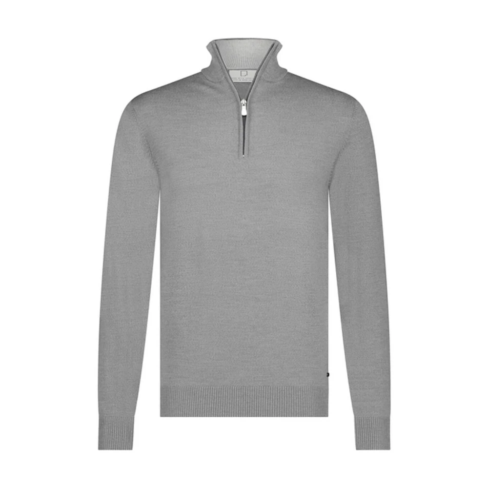 Born With Appetite Lux Halfzip Pullover Gray Heren