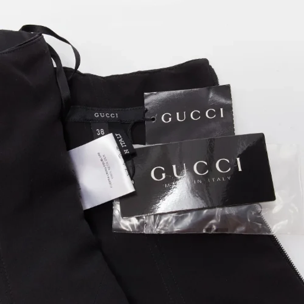 Gucci Vintage Pre-owned Silk tops Black Dames