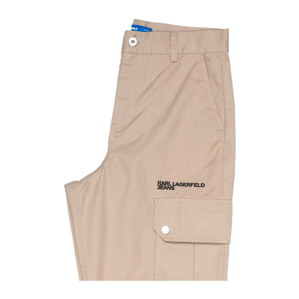 Karl Lagerfeld Katoenen broek Beige Heren