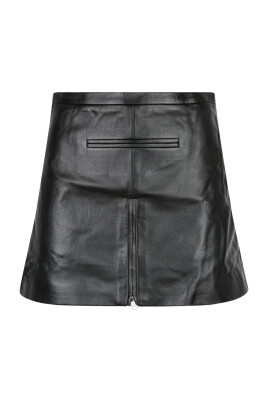 black-mini-tailored-skirt