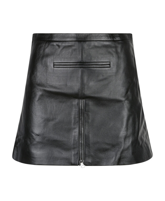 black-mini-tailored-skirt