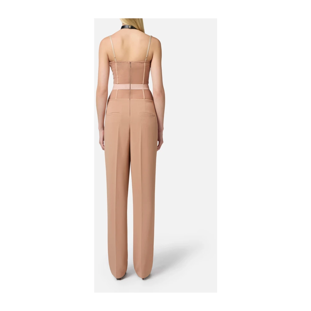 Elisabetta Franchi Stijlvolle Jurk Collectie Beige Dames