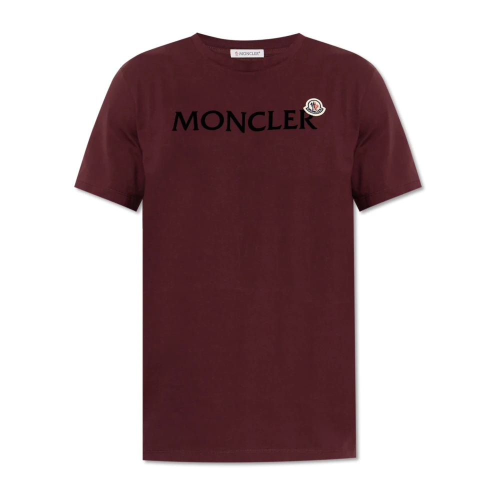 Moncler - Tops > T-Shirts - Red - Moncler - Modalova