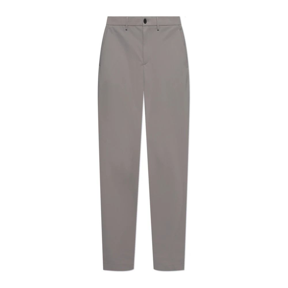 Theory Broek met taps toelopende pijpen Gray Heren