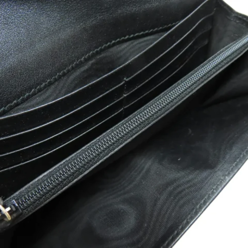Gucci Vintage Pre-owned Leather wallets Black Dames