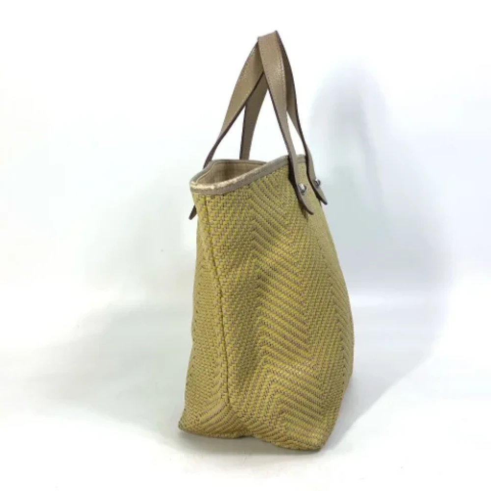 Hermès Vintage Pre-owned Leather handbags Yellow Dames