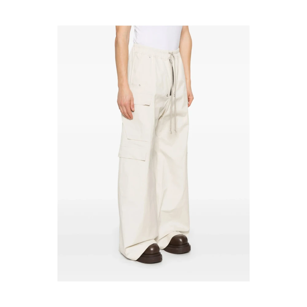 Rick Owens Beige Elastische Taille Koordbroek Beige Heren