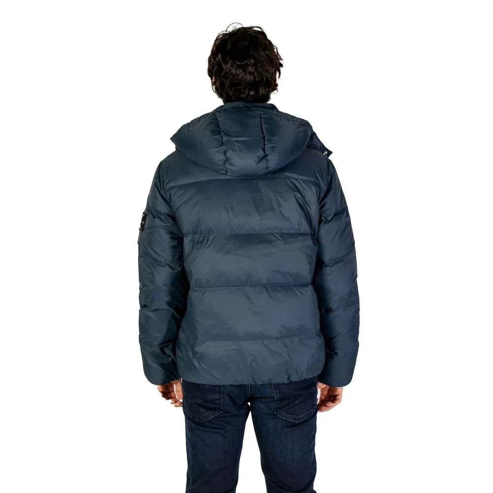 Calvin Klein Jeans Blauwe Polyamide Jas voor Mannen Blue Heren