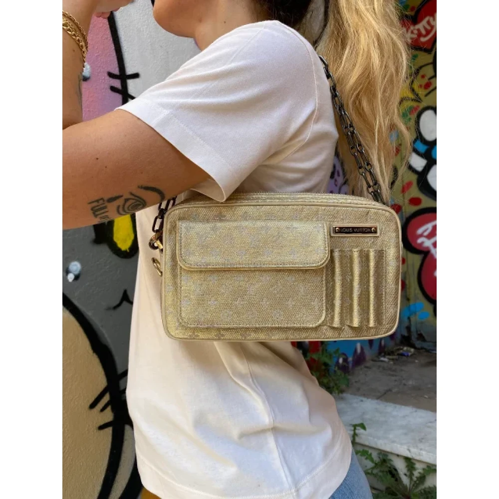 Louis Vuitton Vintage Pre-owned Canvas louis-vuitton-bags Beige Dames