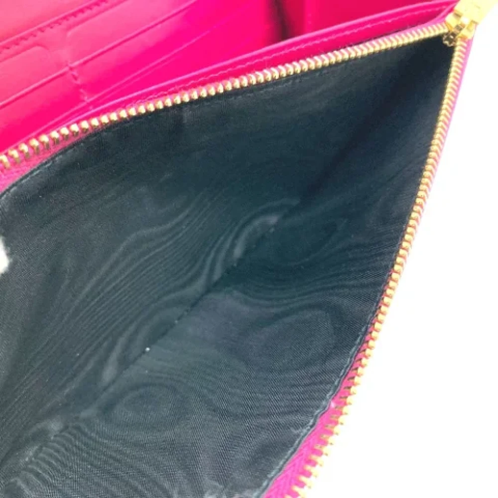 Yves Saint Laurent Vintage Pre-owned Leather wallets Pink Dames