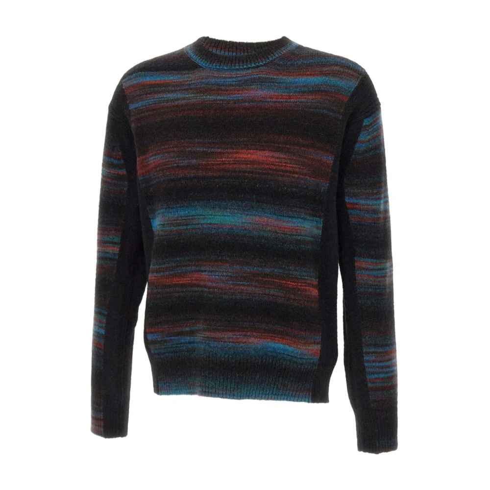 Paul Smith Herr Multicolor Stickade Tröjor M, Rundhalsad Långärmad Tröja