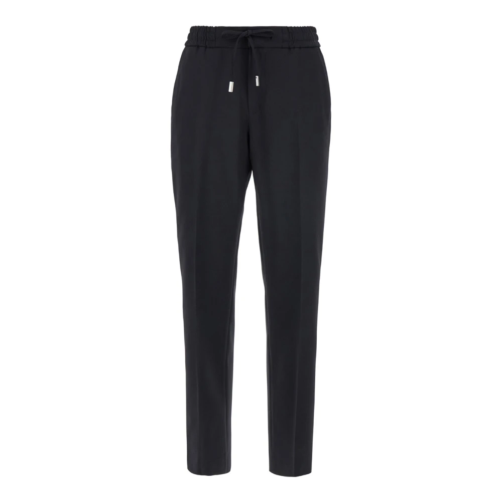 PT Torino Zwarte Stretch Wollen Broek Black Dames