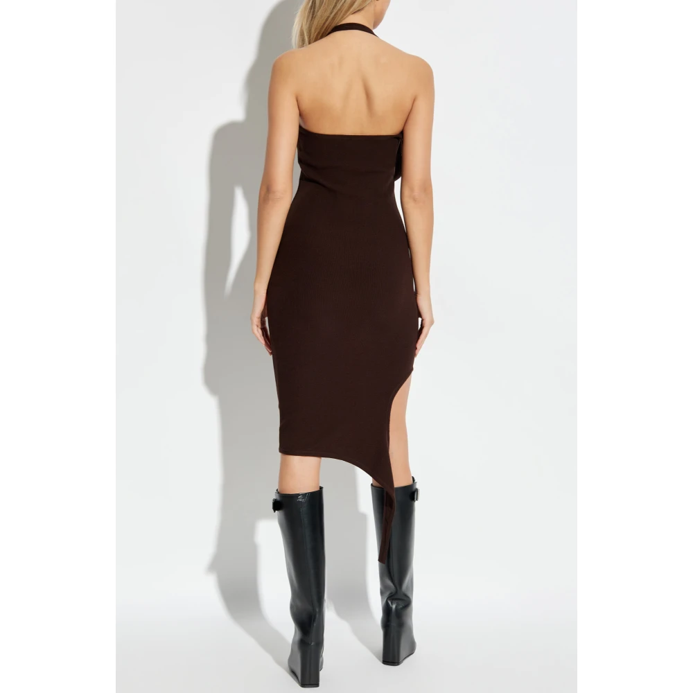Courrèges Mouwloze Jurk Brown Dames