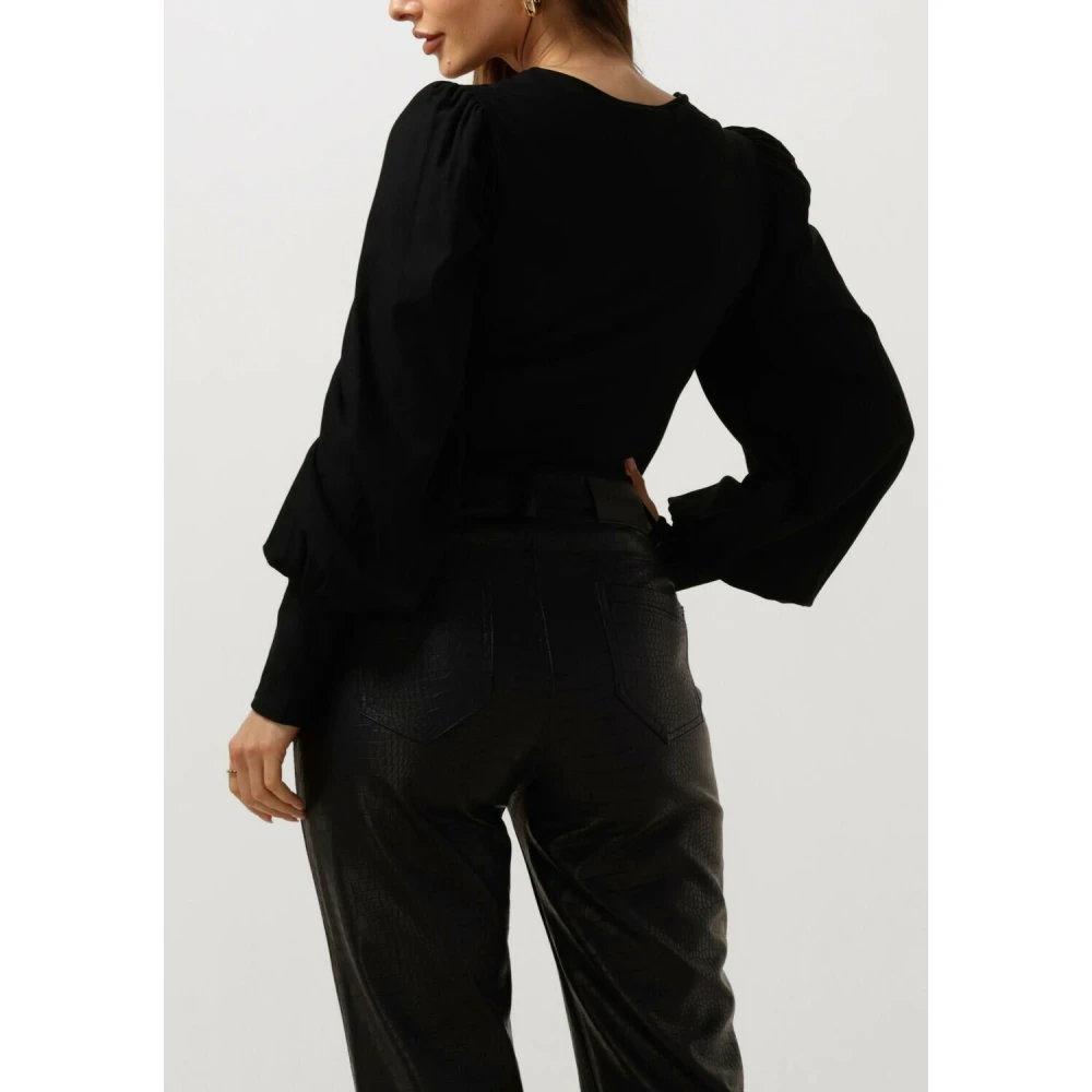Gestuz Rifagz V-hals Blouse Zwart Black Dames