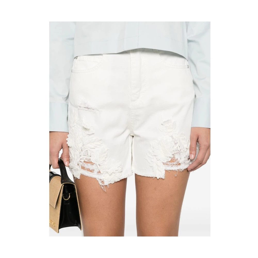 Ermanno Scervino Witte Klassieke Five-Pocket Jeans White Dames