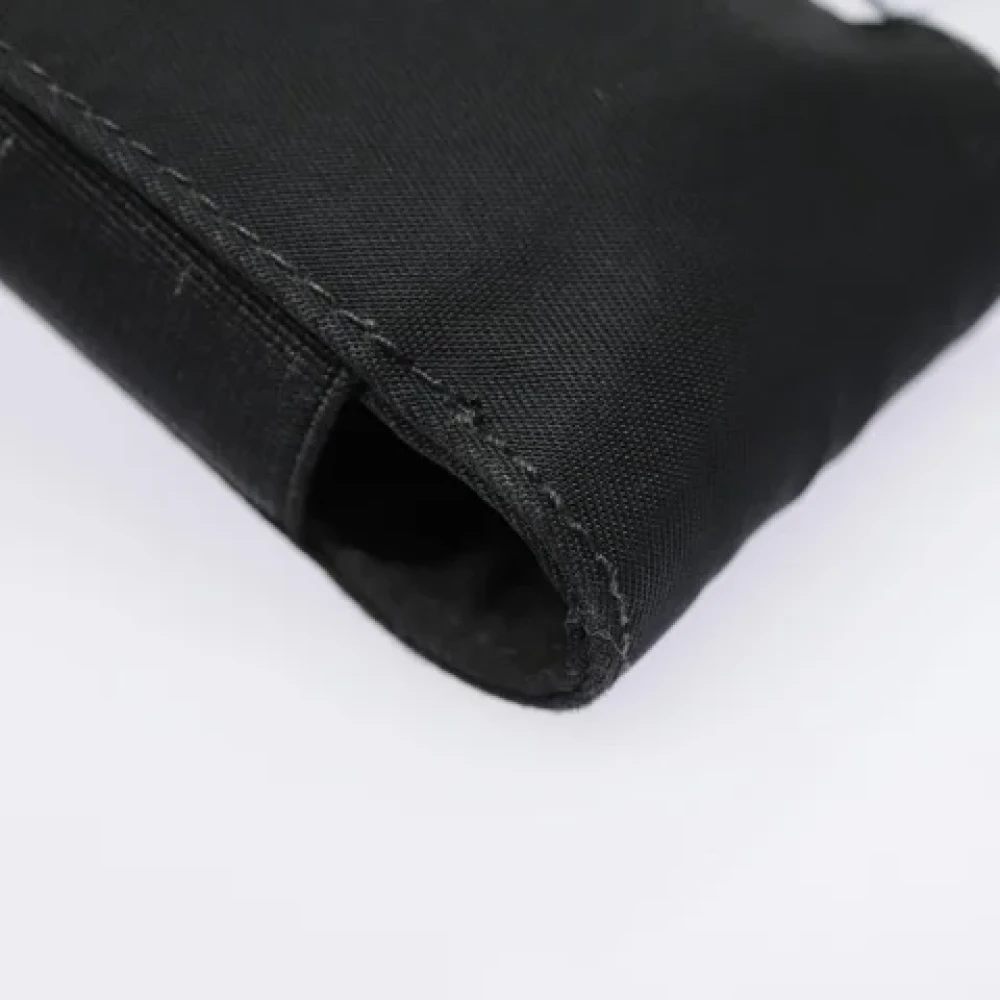 Prada Vintage Pre-owned Canvas wallets Black Dames