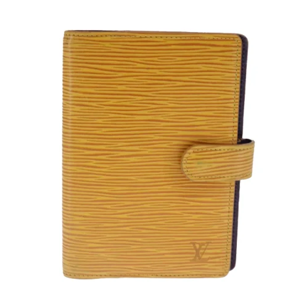 Louis Vuitton Vintage Pre-owned Leather home-office Yellow Dames
