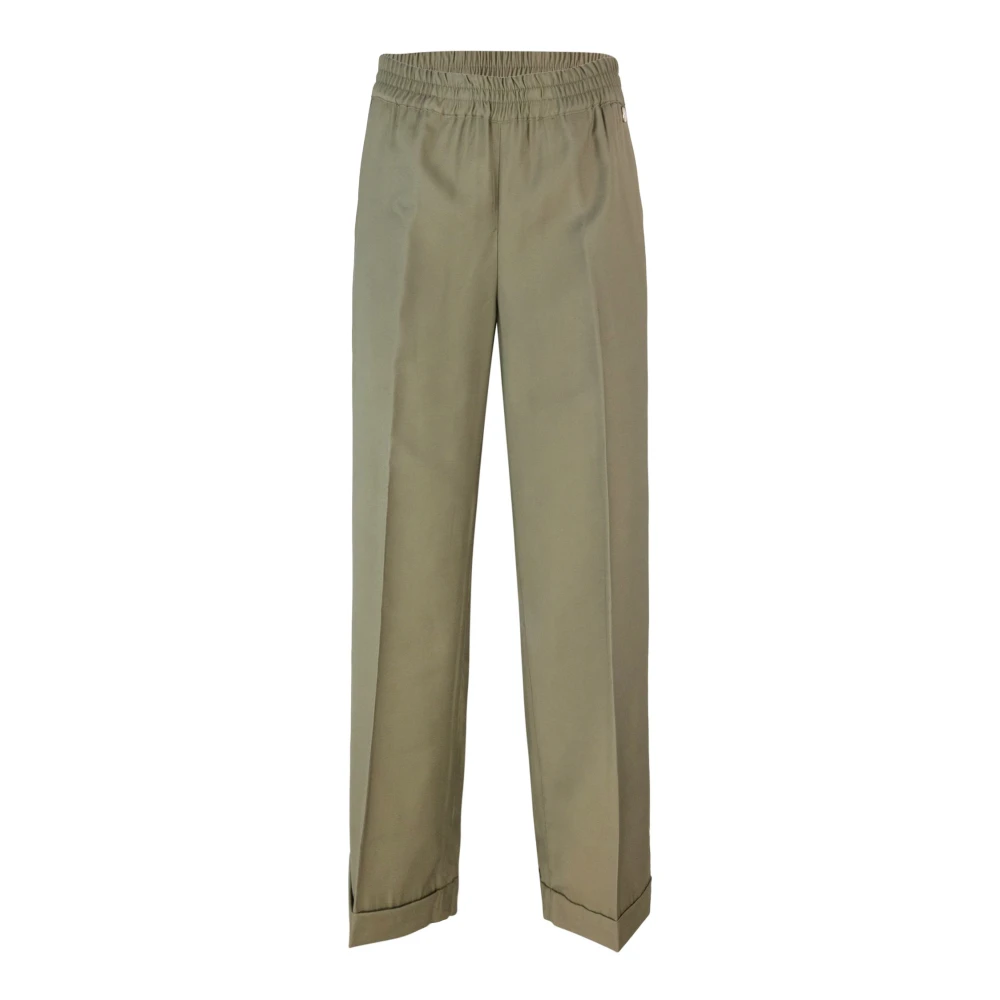 Liu Jo Women's Green Wide Leg Trousers