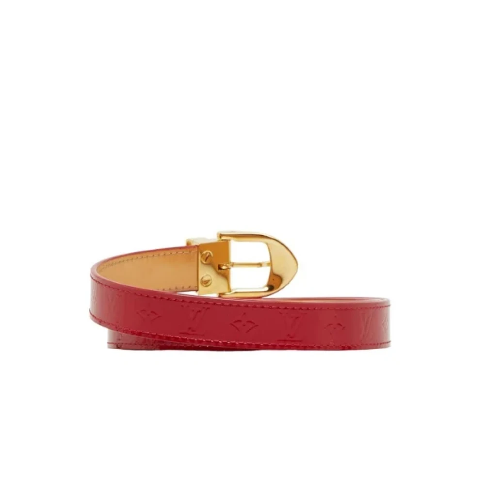 Louis Vuitton Vintage Pre-owned Leather belts Red Dames