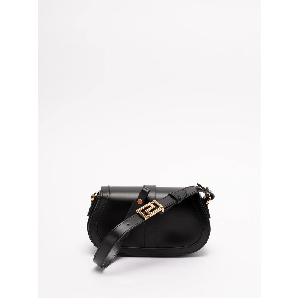 Versace Leren Mini Tas Black Dames