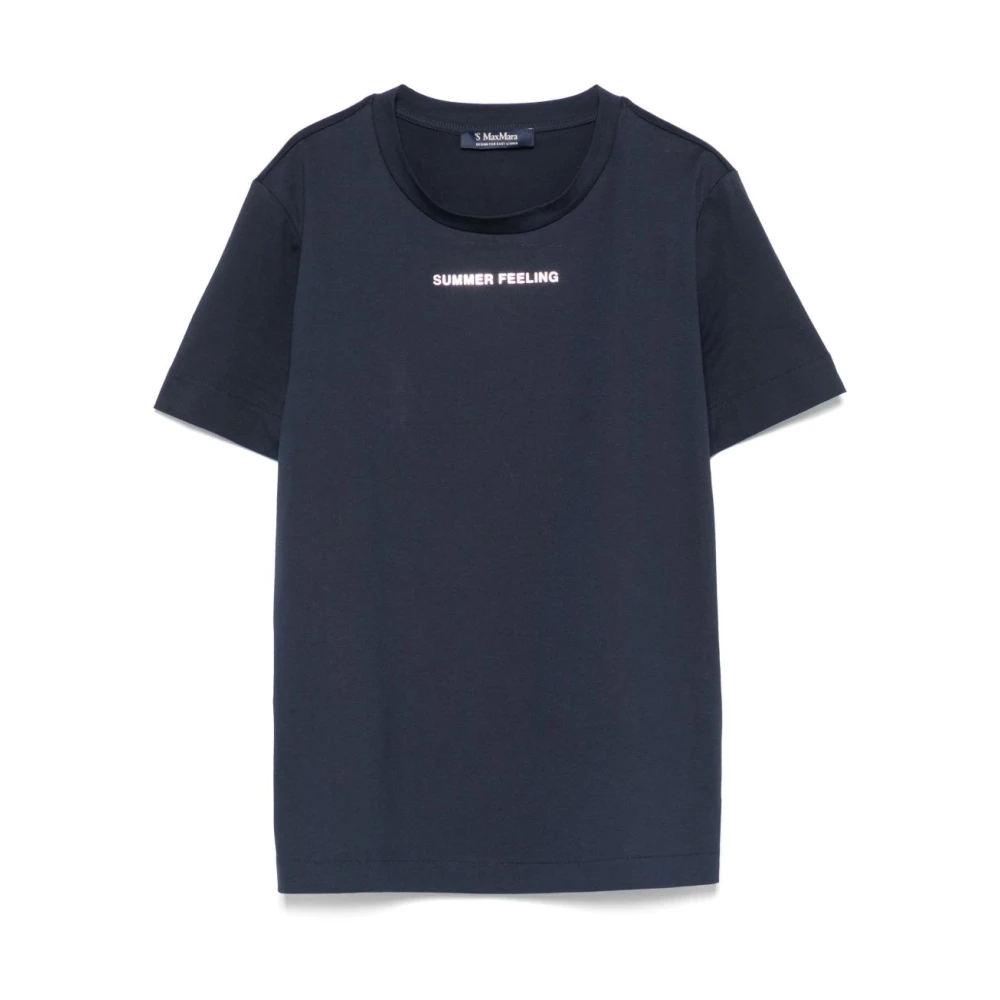 Max Mara - Tops > T-Shirts - Blue - Max Mara - Modalova