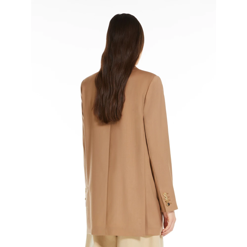 Max Mara Kameel Mist Stijlvolle Jurk Brown Dames