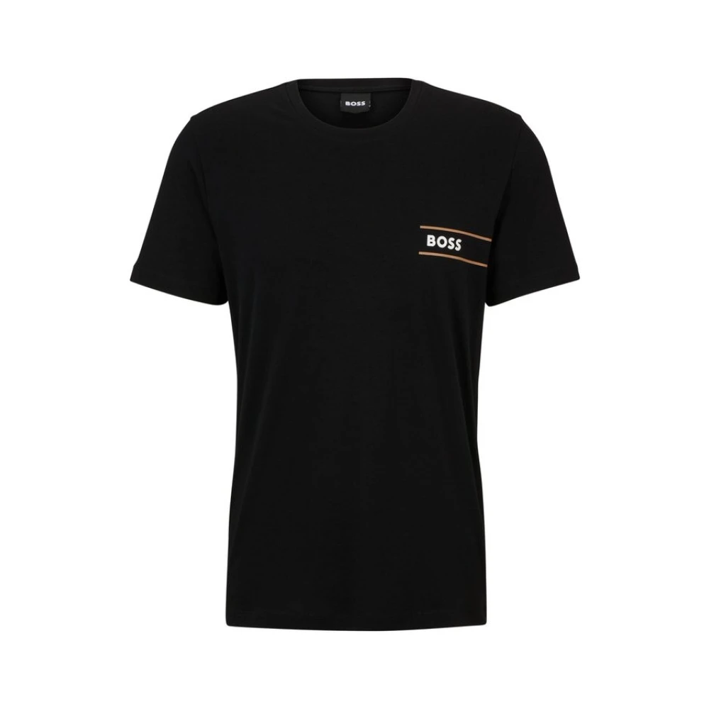 Hugo Boss Zwarte T-shirt Heren Boss Et. Rn 24 Black Heren