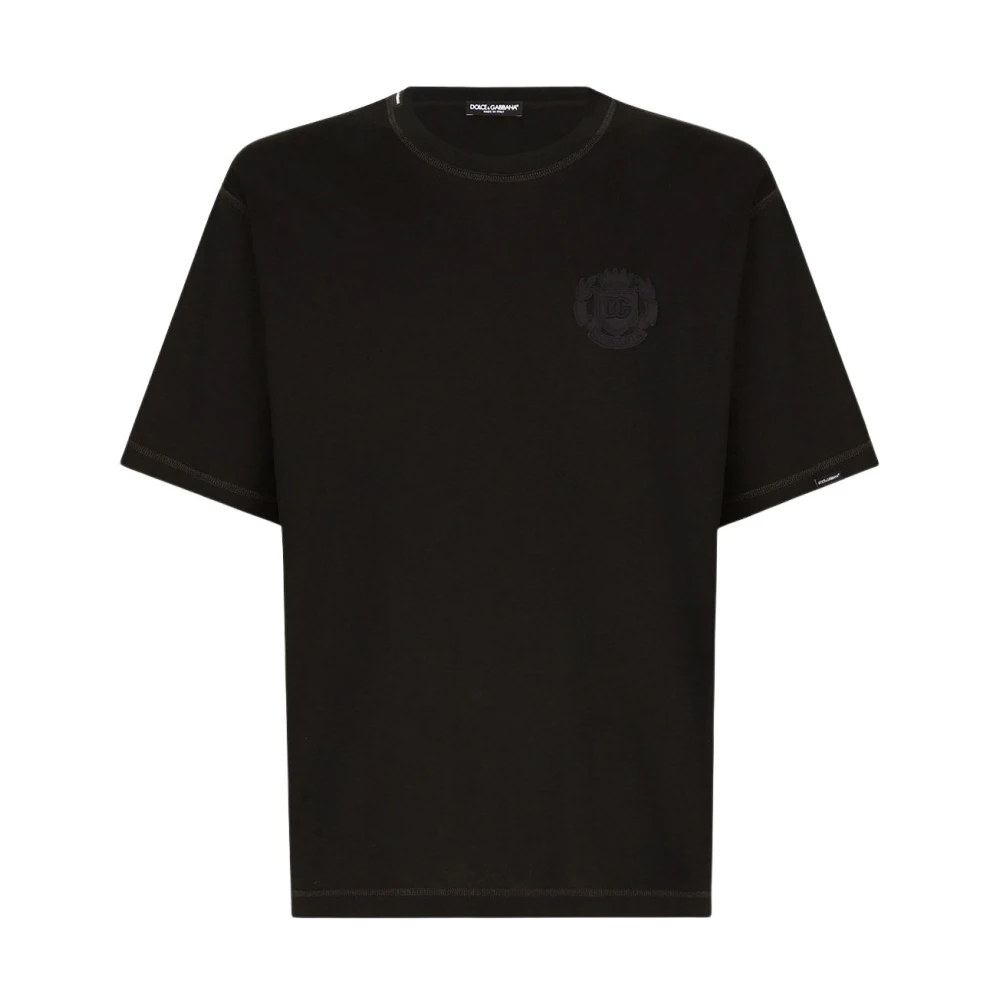 Dolce & Gabbana Casual Katoenen T-Shirt Black Heren
