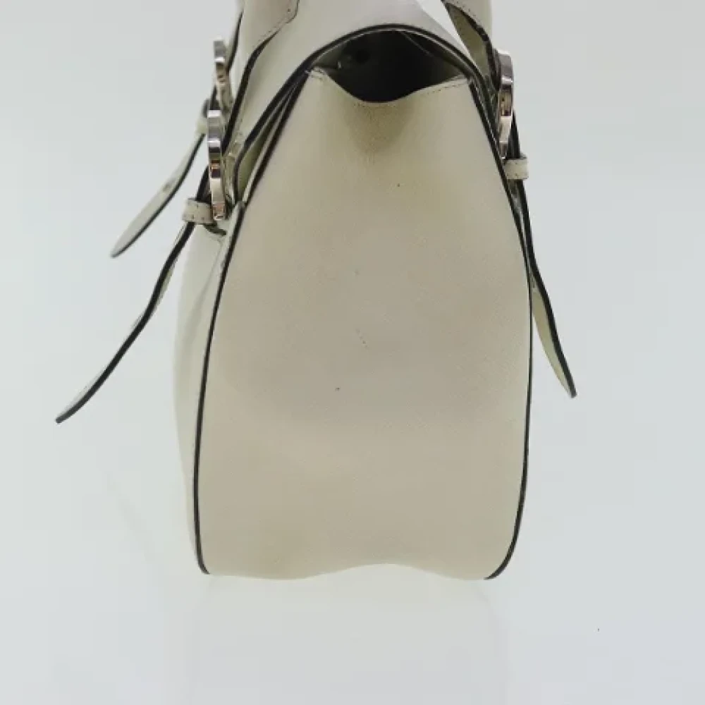 Salvatore Ferragamo Pre-owned Leather handbags White Dames