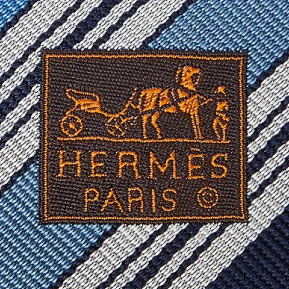 Hermès Vintage Pre-owned Silk home-office Blue Heren