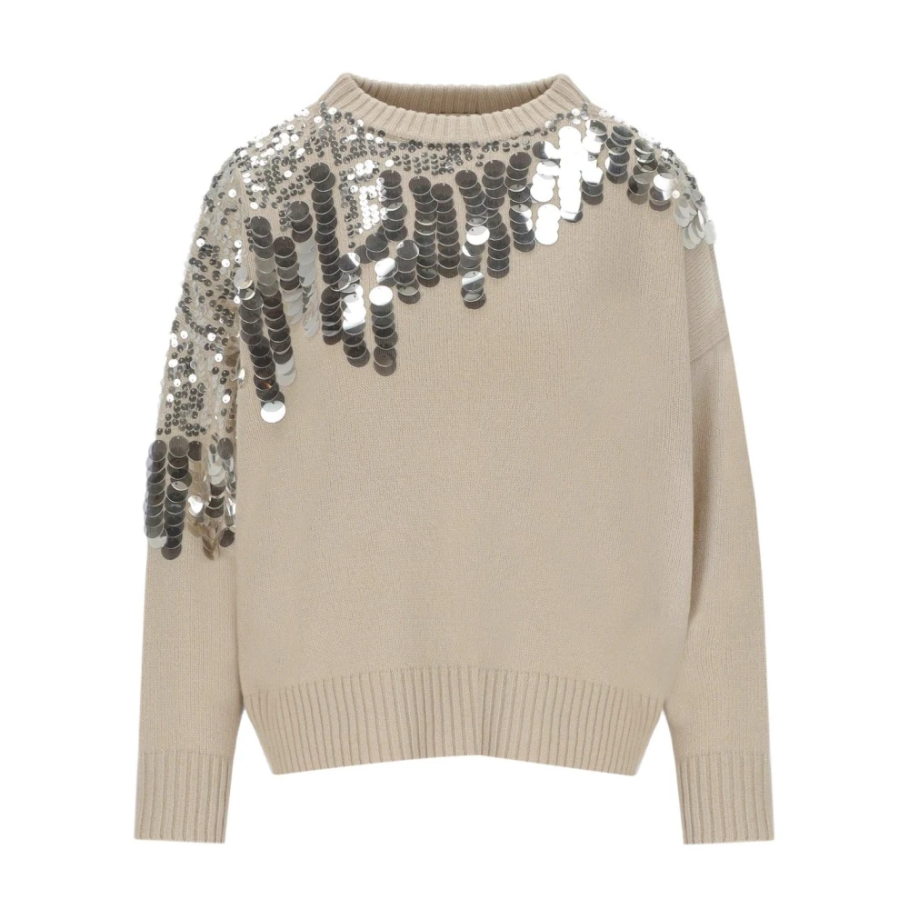 Marella , Damen, Strickwaren, Beige, M