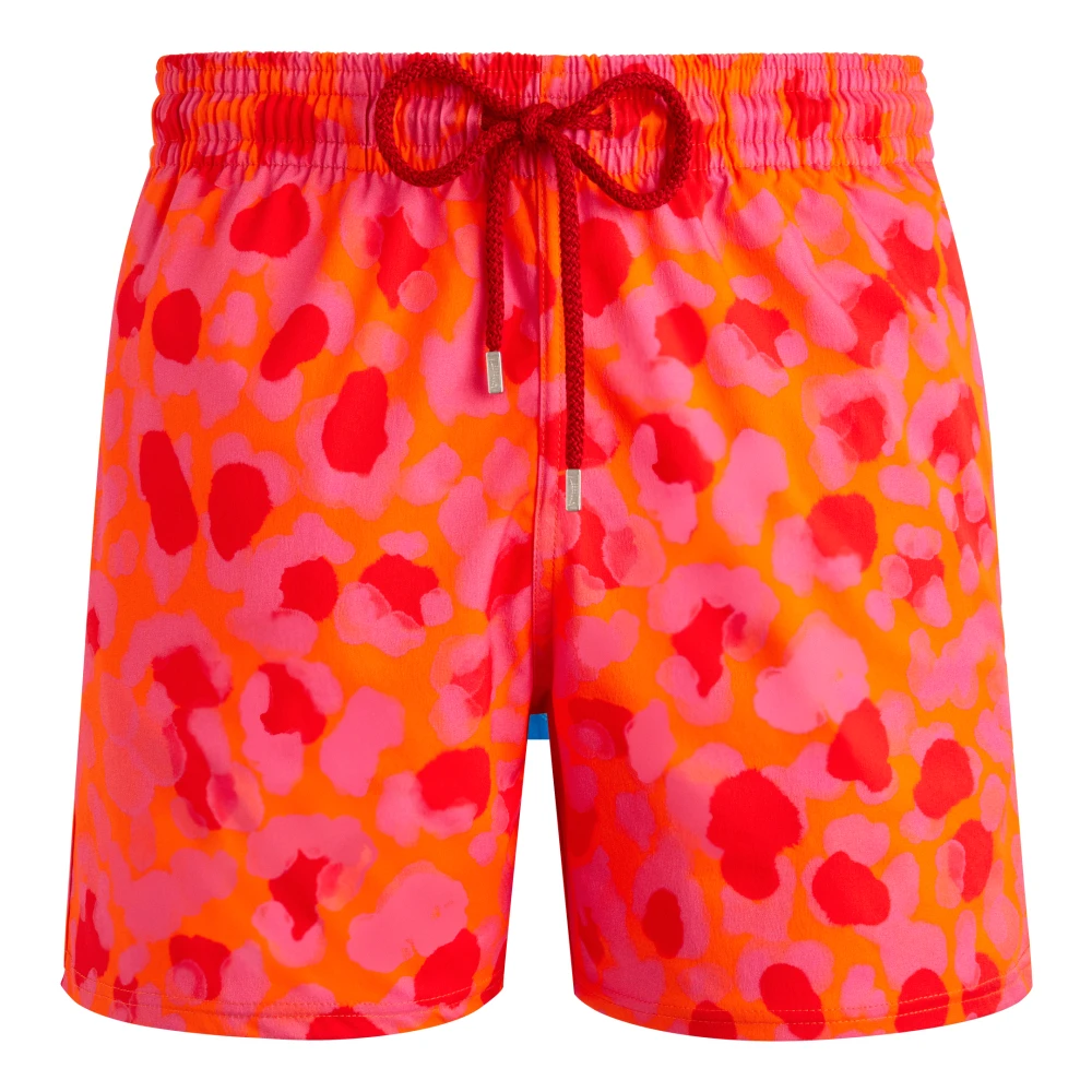 Vilebrequin Luipaardprint Zwemshorts Orange Heren