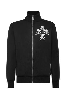 Skullbones Sweatshirt med dragkedja