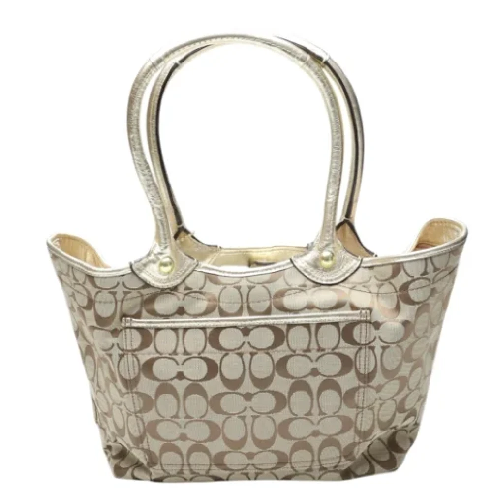 Coach Pre-owned Fabric shoulder-bags Brown Dames