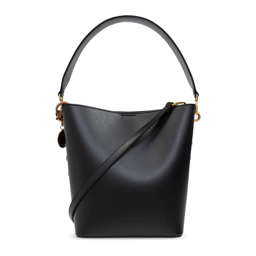 Stella Mccartney Vrouw Zwart Frayme Bucket Bag
