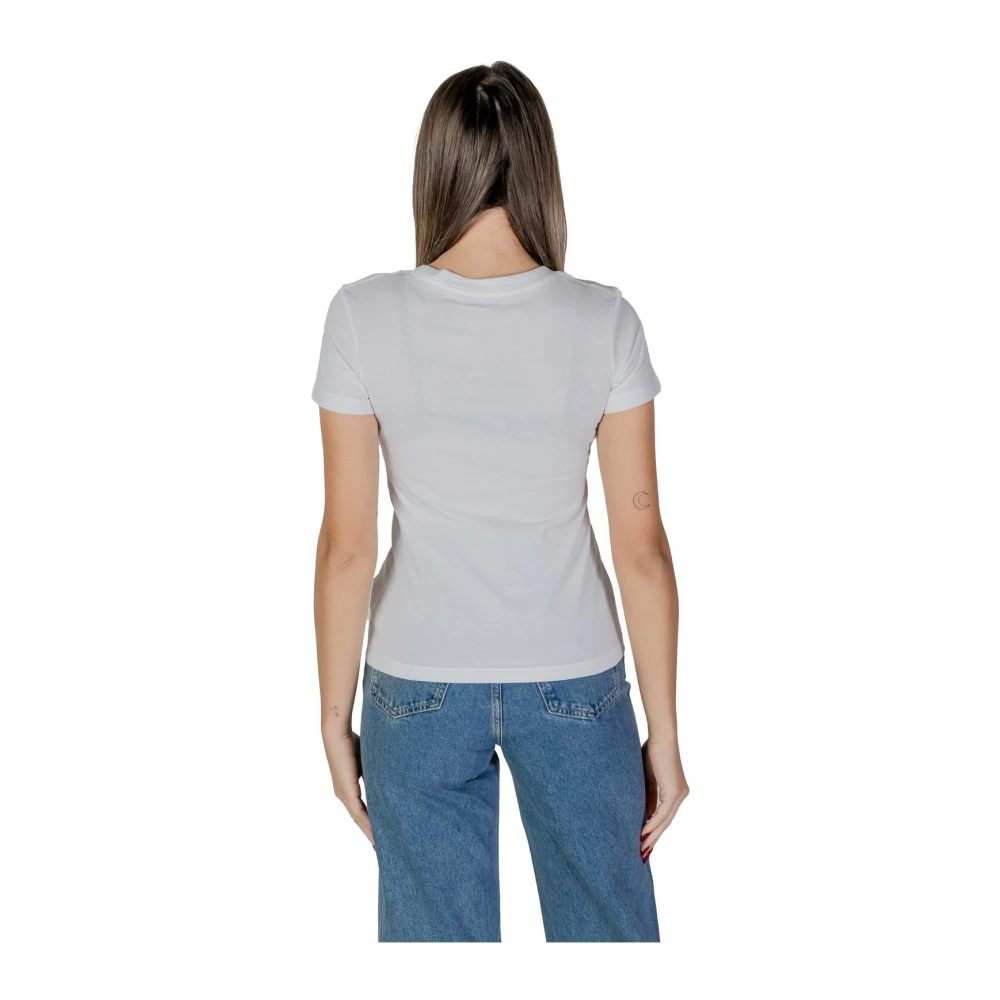 Calvin Klein Jeans Klassiek Katoenen T-shirt White Dames