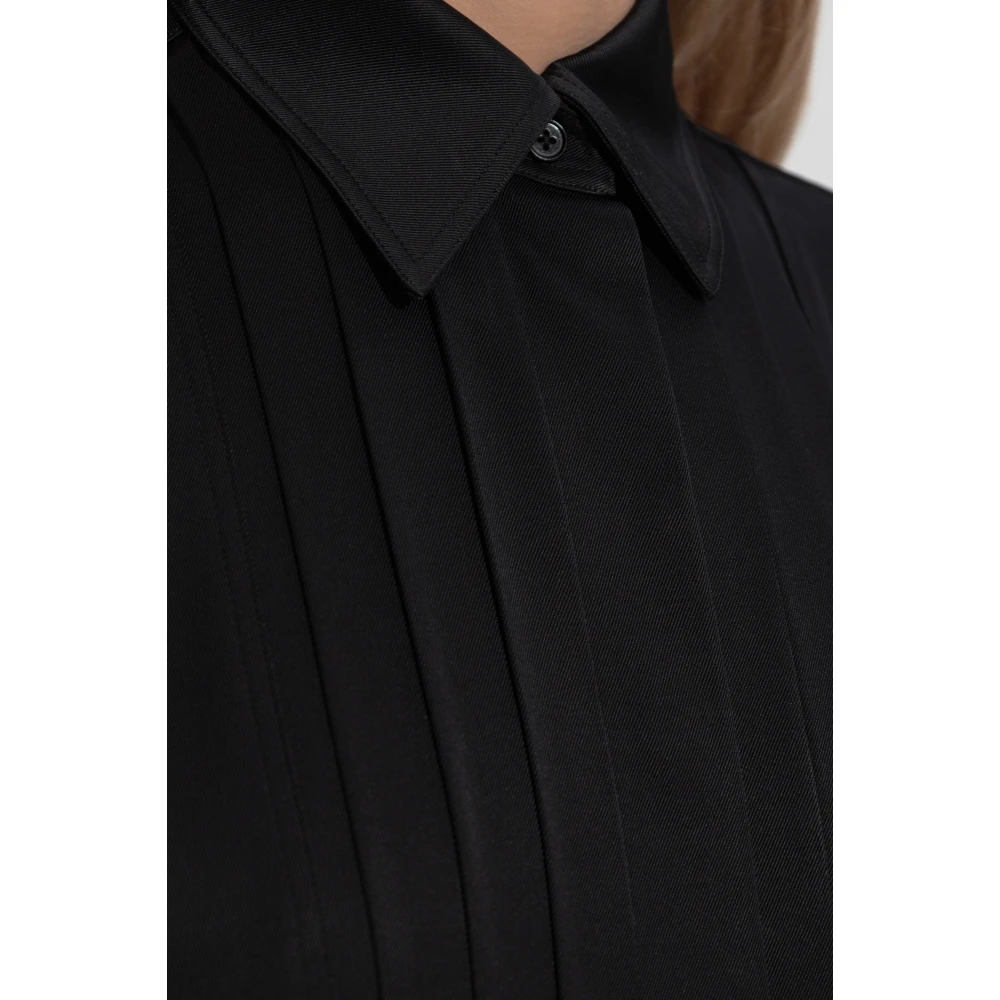 Jil Sander Shirt met zijden afwerking Black Dames