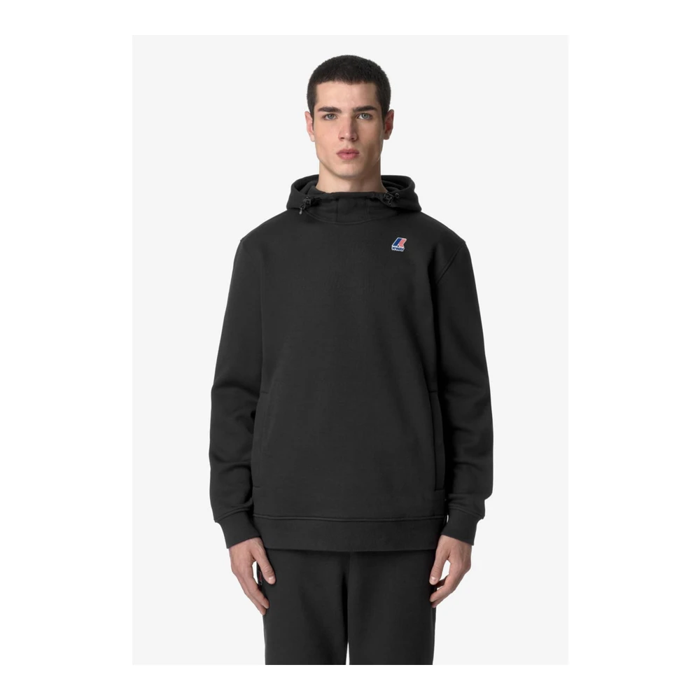 K-way Stijlvolle Hoodie voor Mannen Black Heren