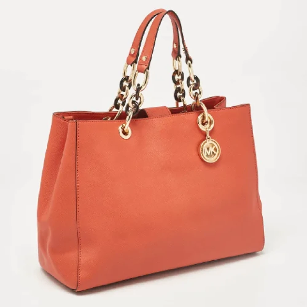 Michael Kors Pre-owned Leather totes Orange Dames