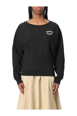 sweatshirt-noir-avec-logo-pour-femmes