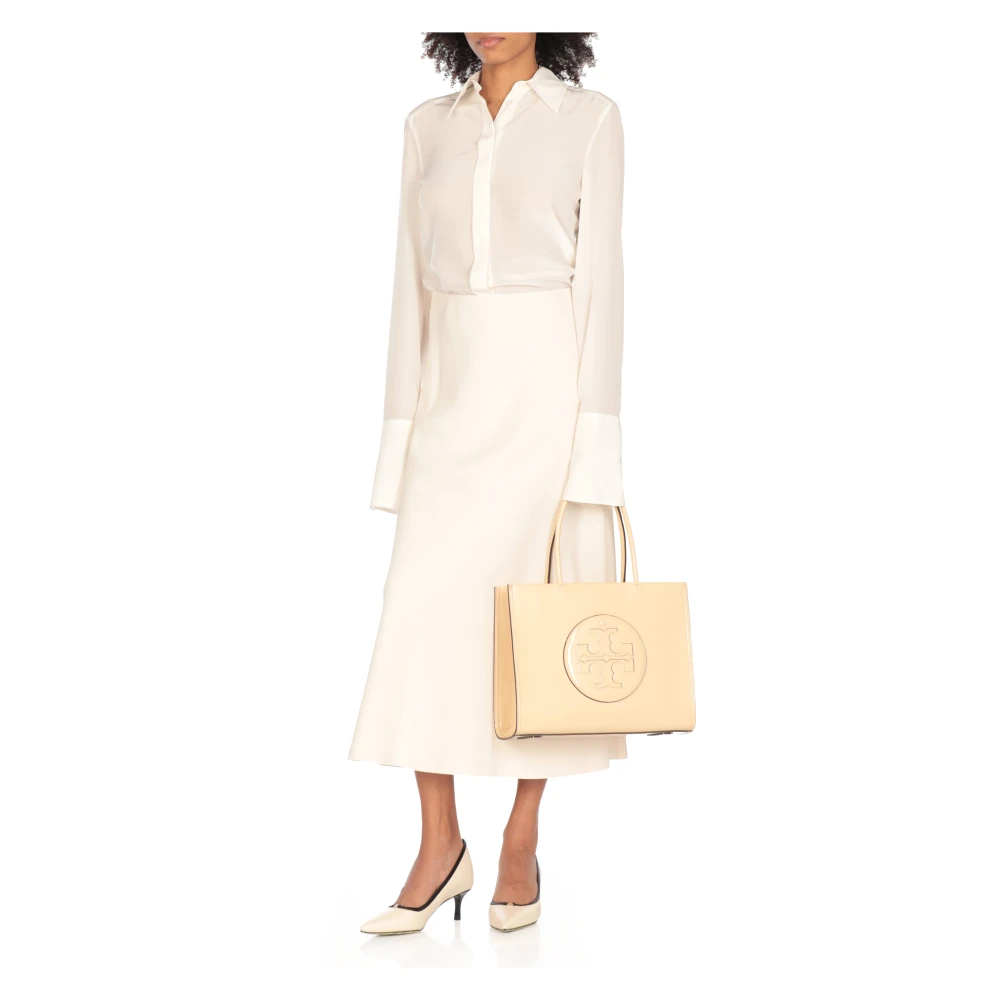 TORY BURCH Synthetisch leren damestas met handvatten Beige Dames