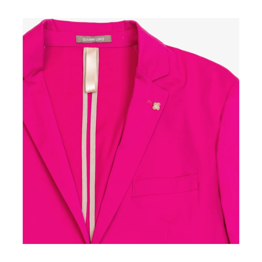 Gianni Lupo Fuchsia Jas voor Vrouwen Pink Heren
