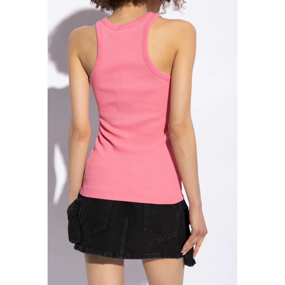 The Attico Top met logo Pink Dames