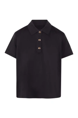 Polo i satinbomull