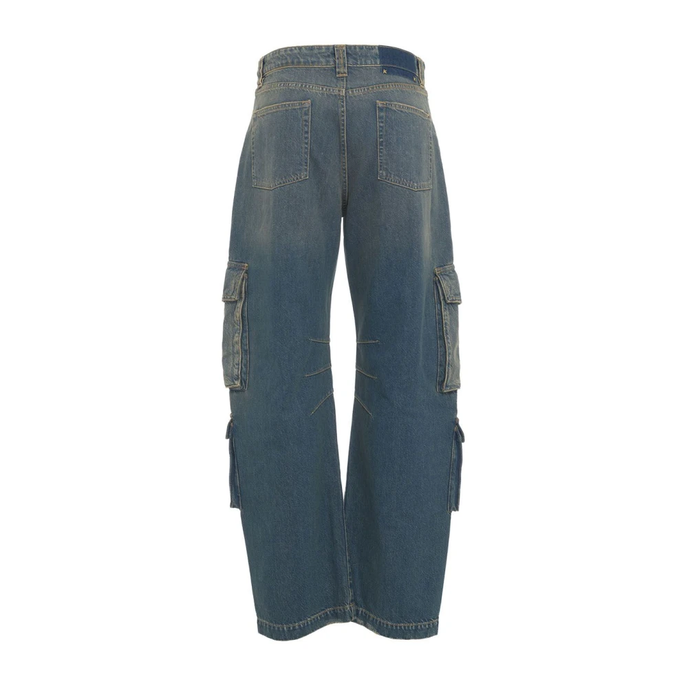 Golden Goose Blauwe Cargo Jeans voor Vrouwen Aw24 Blue Dames