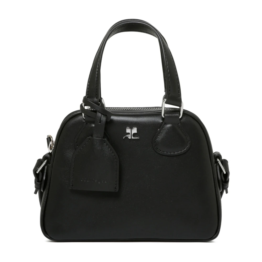 Courrèges Women's Black Mini Bowling Bag