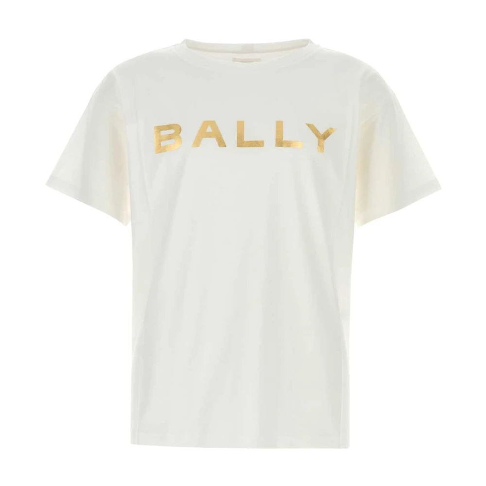 Bally Vit Bomulls-T-shirt White, Herr