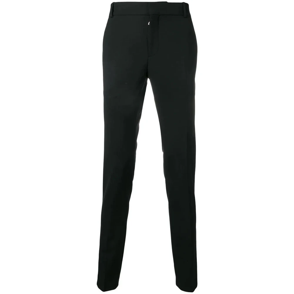 Balmain Zwarte Satijnen Piping Sweatpants Black Heren