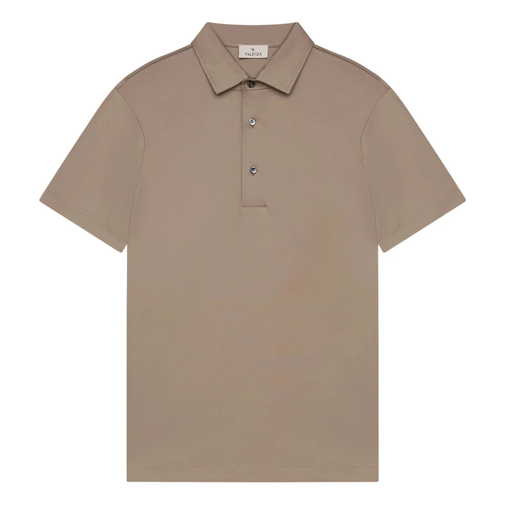 Valenza Men's Brown Polo Shirts, Xl, Supima Polo Schiller Collar S/S