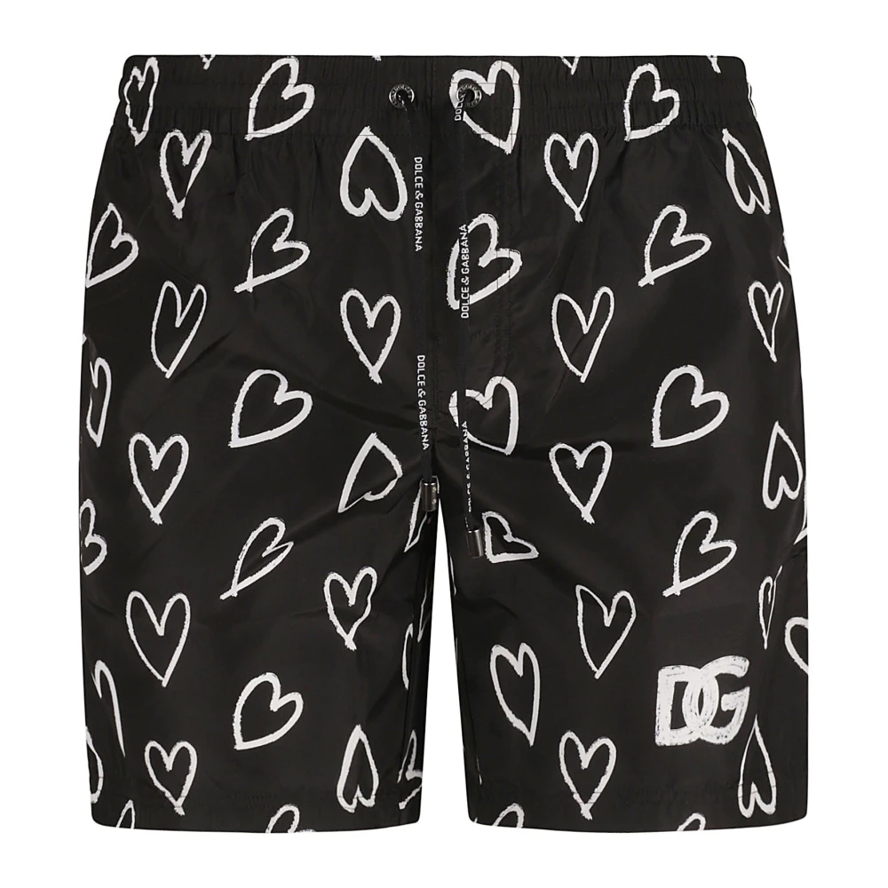 Dolce & Gabbana Zee kleding voor mannen Stijlvol en comfortabel zwemkleding Black Heren